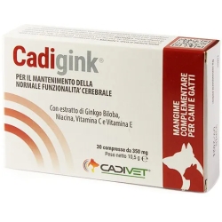 Cadigink 30 Compresse mangime complementare per cani e gatti anziani