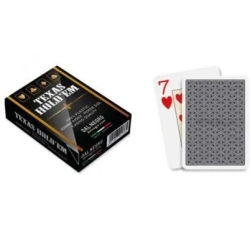 Carte da Gioco Texas Hold'em Casino Quality Nere
