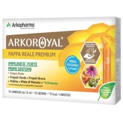 Arkoroyal Immunità Forte Senza Zuccheri 10 Unidose - Integratore Immunostimolante