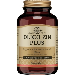 Solgar Oligo Zin Plus 50 Tavolette Orosolubili - Integratore Per Il Sistema Immunitario