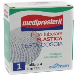 Medipresteril Rete Tubolare Elastica Testa-Coscia Calibro 4 - Fissaggio Medicazione 4 m Tesi
