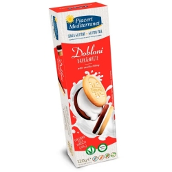 Dobloni Dark & White - Biscotti con crema alla vaniglia 120 g