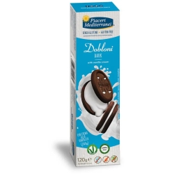 Dobloni Dark - Biscotti con crema alla vaniglia 120 g