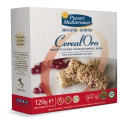 Cerealoro - Barretta di Riso con Mais e Mirtilli rossi 129 g