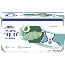 Resource Aqua+ Menta - acqua gelificata 4x125 g