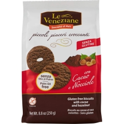 Le Veneziane - Biscotti con Cacao e Nocciole 250 g
