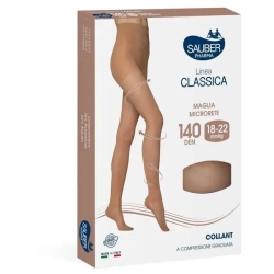 Sauber Linea Classica 140 Den - Collant Maglia Microrete (18-22 mmHg) - Taglia 4 Medio