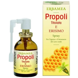 Erbamea Propoli Titolata Ed Erismo 20 ml - Spray Per Il Cavo Orale