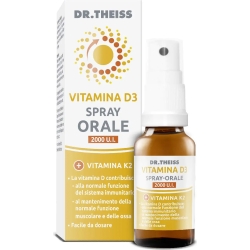 Vitamina D3 2000 U.I. Spray Orale 20 ml - Integratore Per Le Ossa E Il Sistema Immunitario