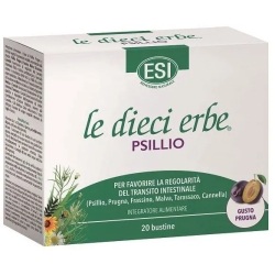 Esi Le Dieci Erbe Psillio 20 Bustine - Integratore Per Il Transito Intestinale