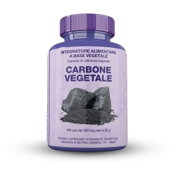Carbone Vegetale 100 Capsule - Integratore Per La Funzione Digestiva
