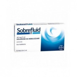 Sobrefluid 40 mg/3 ml - soluzione da nebulizzare fluidificante e mucolitica 10 fiale