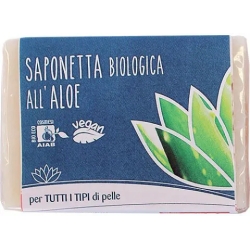 Fior Di Loto Saponetta biologica all'aloe per tutti i tipi di pelle 100 g