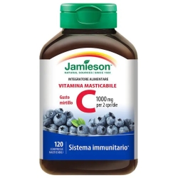 Vitamina C masticabile mirtillo 120 compresse - Integratore per le difese immunitarie