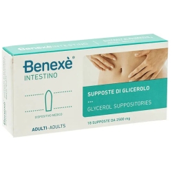 Benexè Intestino Adulti - 18 supposte di glicerolo per la stitichezza