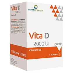 Vita D 2000 UI gocce - Integratore per le ossa 35 ml