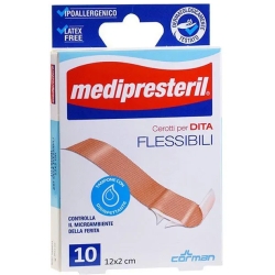 Medipresteril Cerotti Per Dita Flessibili - 10 Cerotti Da 12 x 2 cm