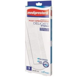 Medipresteril Medicazioni Post-Operatorie Delicate Sterili In Tessuto Non Tessuto - 3 Garze Da 10 x 30 cm