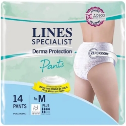 Lines Specialist Derma Protection - 14 Pants Assorbenti Per Incontinenza Plus Taglia M