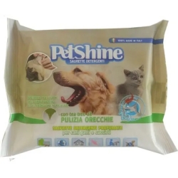 15 salviette detergenti auricolari per animali da compagnia