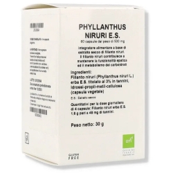 Phyllanthus Niruri Es 60 cps - Integratore per la funzione epatica