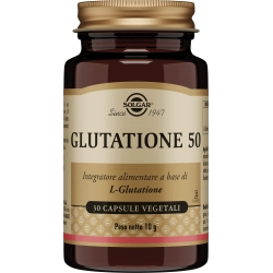 Solgar Glutatione 50 - Integratore Antiossidante 30 Capsule