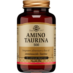 Solgar Amino Taurina 500 - Integratore Di Amminoacidi 50 Capsule