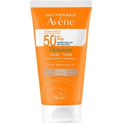 Avene Crema Solare Viso 50+ SPF Colorata Cleanance Protezione Molto Alta 50 ml