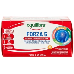 Equilibra Forza 5 - Integratore per la memoria e la concentrazione 10 flaconcini