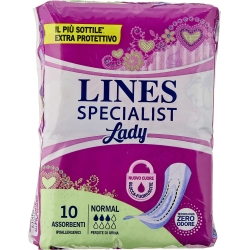 Lines Specialist Lady Normal - 10 Assorbenti Per Incontinenza Leggera