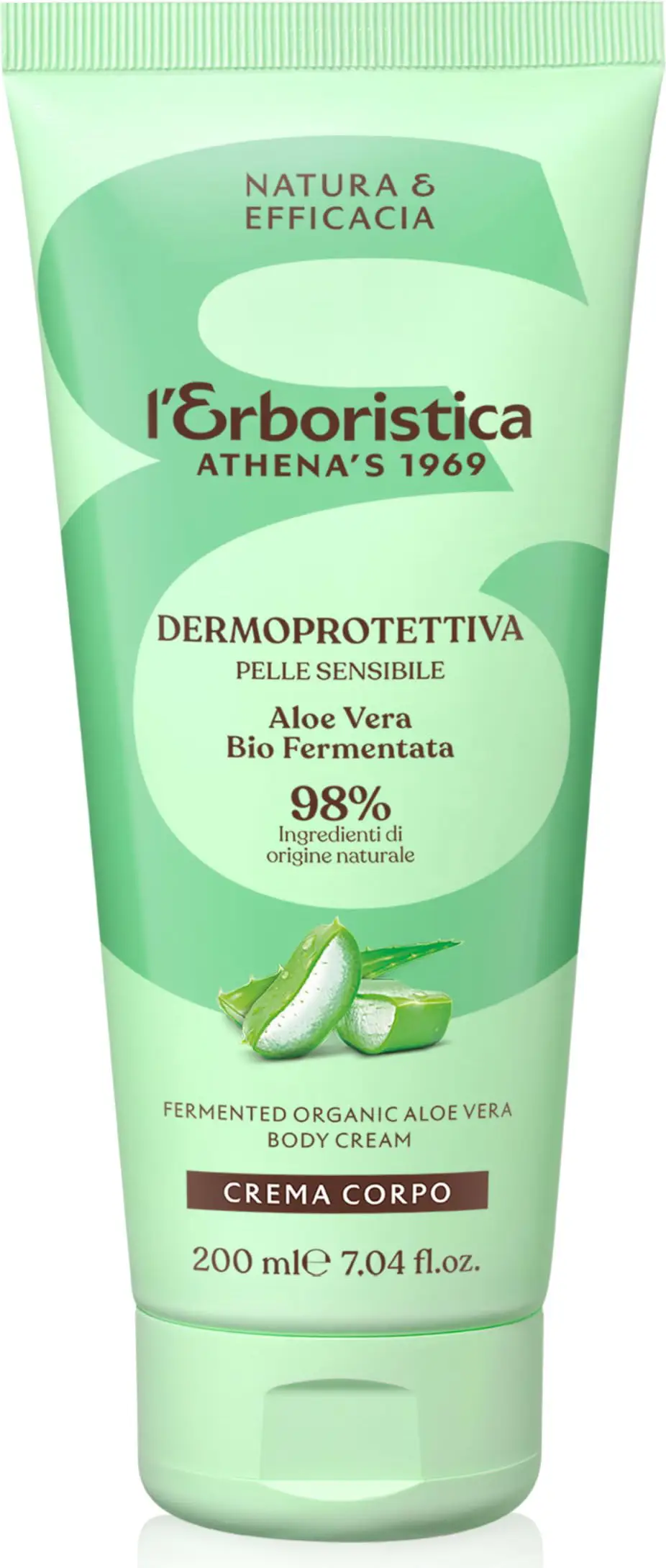 L'erboristica Crema corpo con aloe vera bio fermentata 200 ml