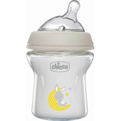 Chicco NaturalFeeling - Biberon in vetro 0M+ 150 ml Flusso Lento