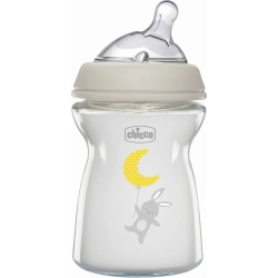 Chicco NaturalFeeling - Biberon in vetro 0M+ 250 ml Flusso Lento
