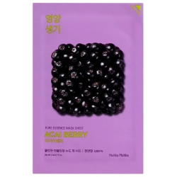 Pure Essence Mask Sheet Acai Berry - Maschera Coreana Tonificante