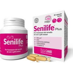 Senilife Plus 60 capsule - Mangime complementare per il cervello di cani e gatti