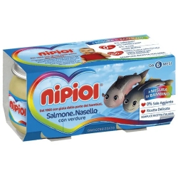 Salmone e nasello con verdure - omogeneizzato 2x80 g