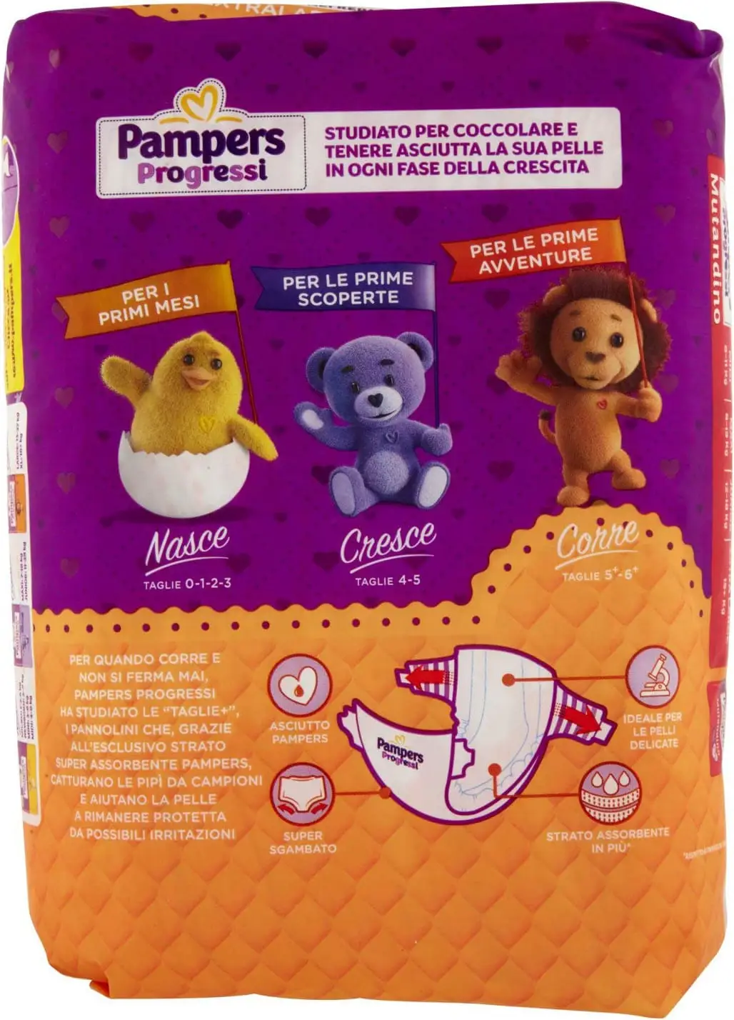 PAMPERS Progressi Corre Extra Large - 17 pannolini taglia 6+ per bambini da 16 kg