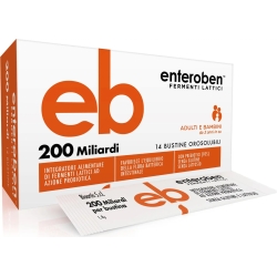 Enteroben 200 Miliardi 14 Bustine Orosolubili - Integratore Di Fermenti Lattici