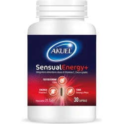 Akuel Sensual Energy+ 30 capsule - Integratore che migliora le prestazioni maschili