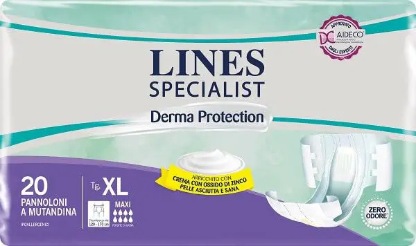 LINES Specialist Derma Protection Maxi XL 20 Pannoloni