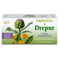Erbamea Drepur Fluido 20 Bustine - Integratore per la funzione epatica
