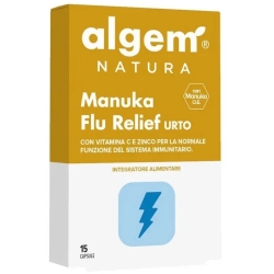 Manuka Flu Relief Urto 15 Capsule - Integratore Per Le Difese Immunitarie