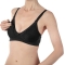 Chicco Nursing Bra - Reggiseno Allattamento in Cotone Nero 5C