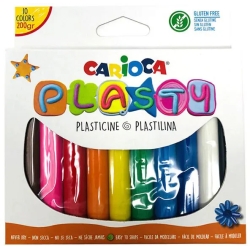 Plasty - Plastilina - 6 confezioni da 10 panetti colori assortiti