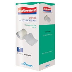 Medipresteril Benda Autadesiva A Compressione Lieve 12 cm x 4 Mt