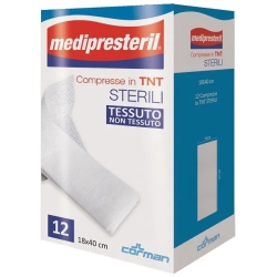 Medipresteril Compresse Di Garza Sterile In Tnt - 12 Compresse Da 18 x 40 cm