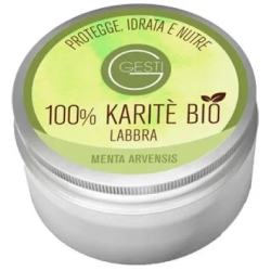 100% Karitè Bio Menta Arvensis - Balsamo Labbra Idratante E Protettivo 10 ml