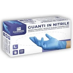 100 Guanti Al Nitrile Senza Polvere Taglia M
