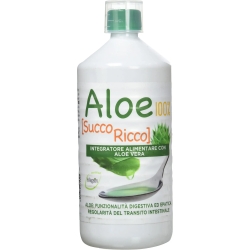 Aloe 100% Succo Ricco 1 Lt - Integratore Per La Funzione Digestiva