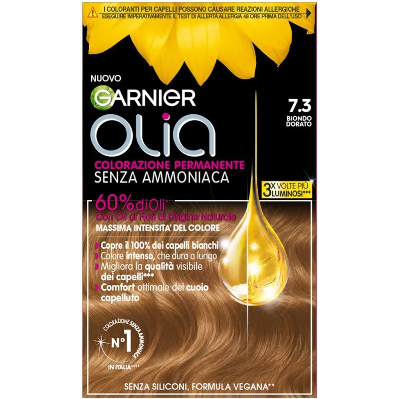 L'ORéAL Garnier Olia - Colorazione Permanente Senza Ammoniaca N. 7.3 biondo dorato